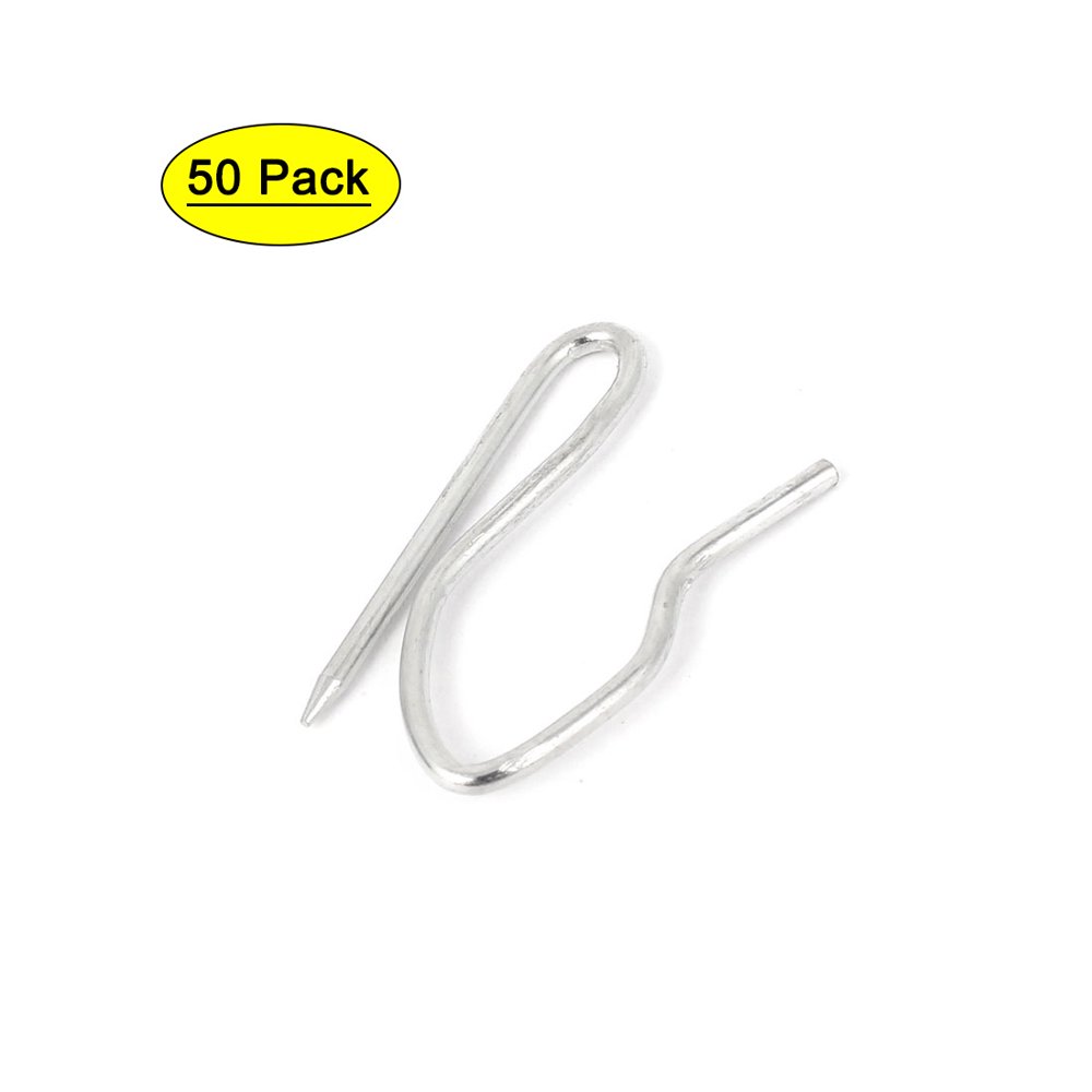 Uxcell Metal Drapery Curtain Tape Buckram Pin Pinch Pleat Clips Hooks