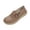 Coffee, variant on Wensltd Women Loafers Wide Width Round Toe Flats for Spring Daily Walking Solid Color Beige