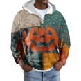 thumbnail image 4 of Yiaimeir Men's Patchwork Pullover Hoodie Casual Long Sleeve Sweatshirt Comfortable Zip Up Hooded Top for Everyday Wear, 4 of 4