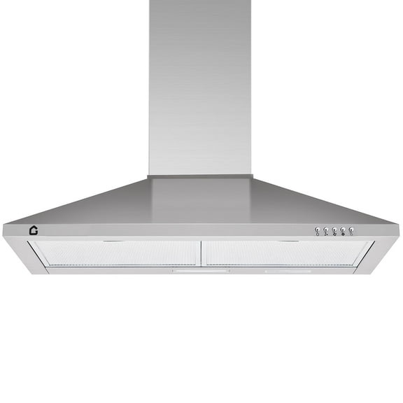 30 Inch Range Hood Wall Mount with 250 CFM Ducted/Ductless Conversion,Stainless Steel Range Hood,Kitchen Vent Hood with 3-Speed Fan,LED Lights,Aluminum Filters & Button Control