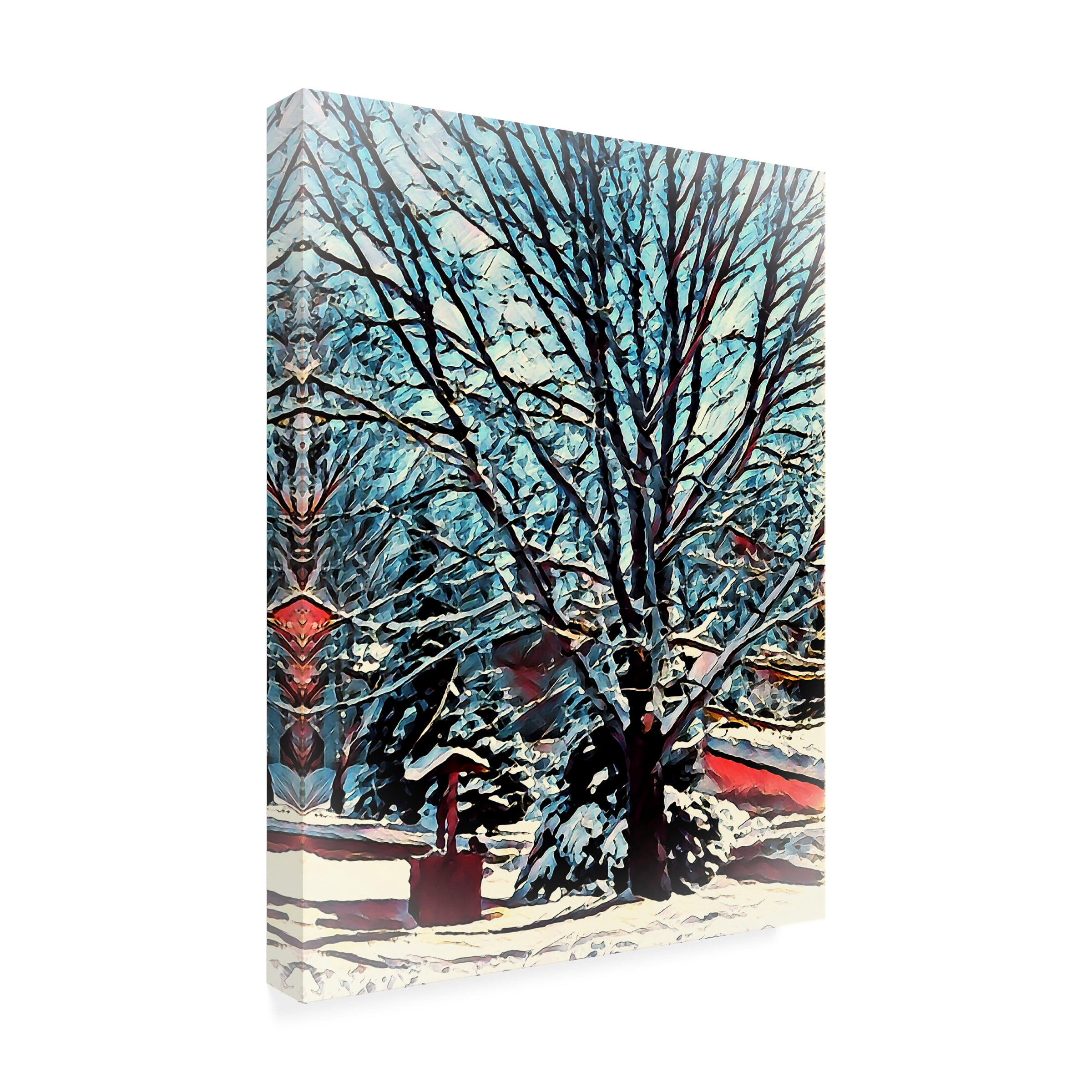 David Manlove 'Snowy Bliss' Canvas Art