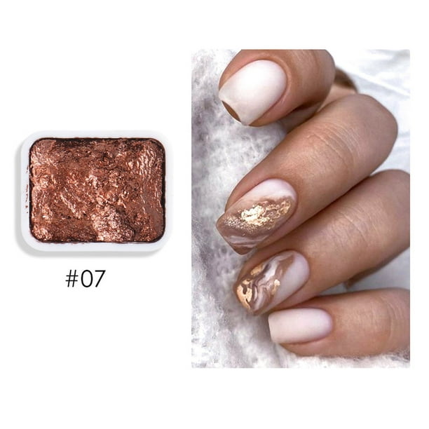 Herramientas para decoración de uñas Arte de uñas Pigmento sólido Acuarela Color degradado Pigmento de pintura Pigmento sólido