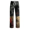 thumbnail image 4 of Womens Pajama Pants Halloween Castle & Witch Print Stretch Elastic Waist Casual Sleep Pants, 4 of 5