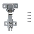 thumbnail image 4 of Hickory Hardware P5107-14 Bright Nickel Slide-On Full Overlay 105 Degree Frameless Hinge, 4 of 4