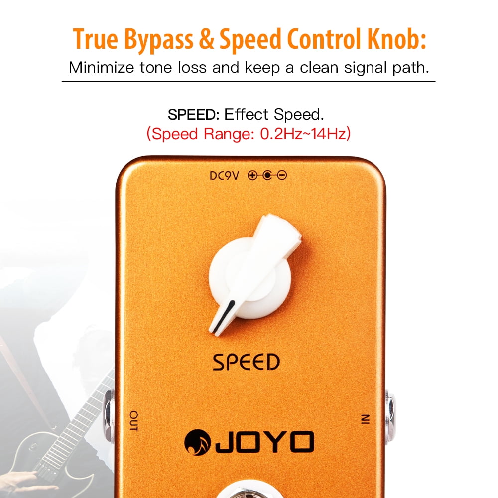 JOYO JF-06 Vintage Phaser Guitar Pedal Phase Sounds of the 70's wide Spacy for Electric Guitar