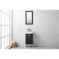 thumbnail image 3 of Design Element Stella 16.5” Pre-assembled Vanity Set in White with Porcelain Top - Freestanding & Wall Mount, 3 of 5