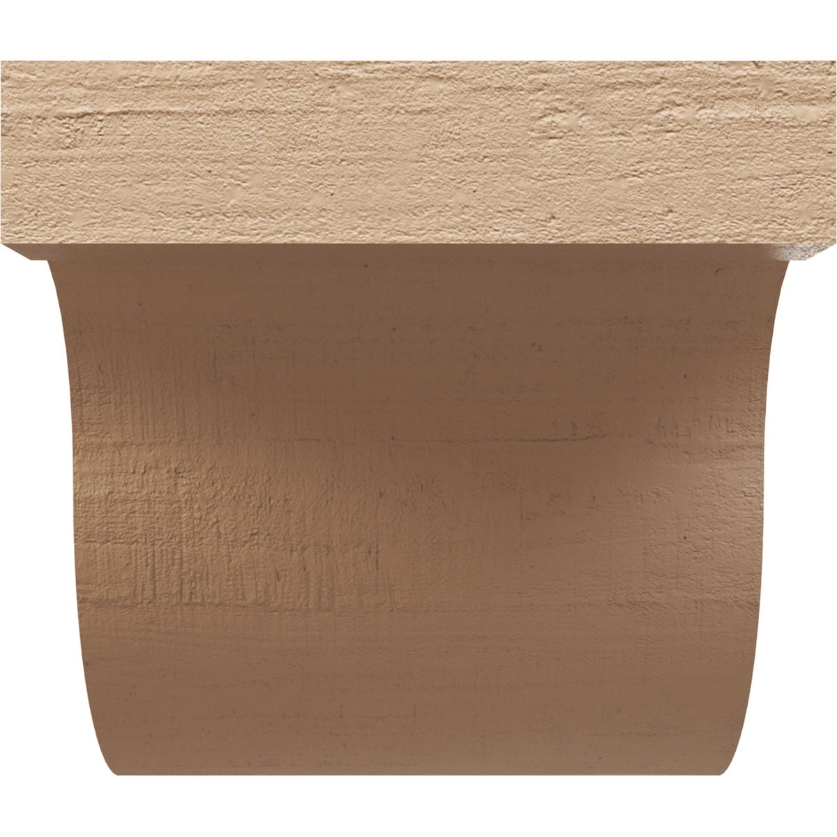 11"W x 11"D x 11"H Wide Del Monte Rough Cedar Woodgrain TimberThane Corbel, Primed Tan