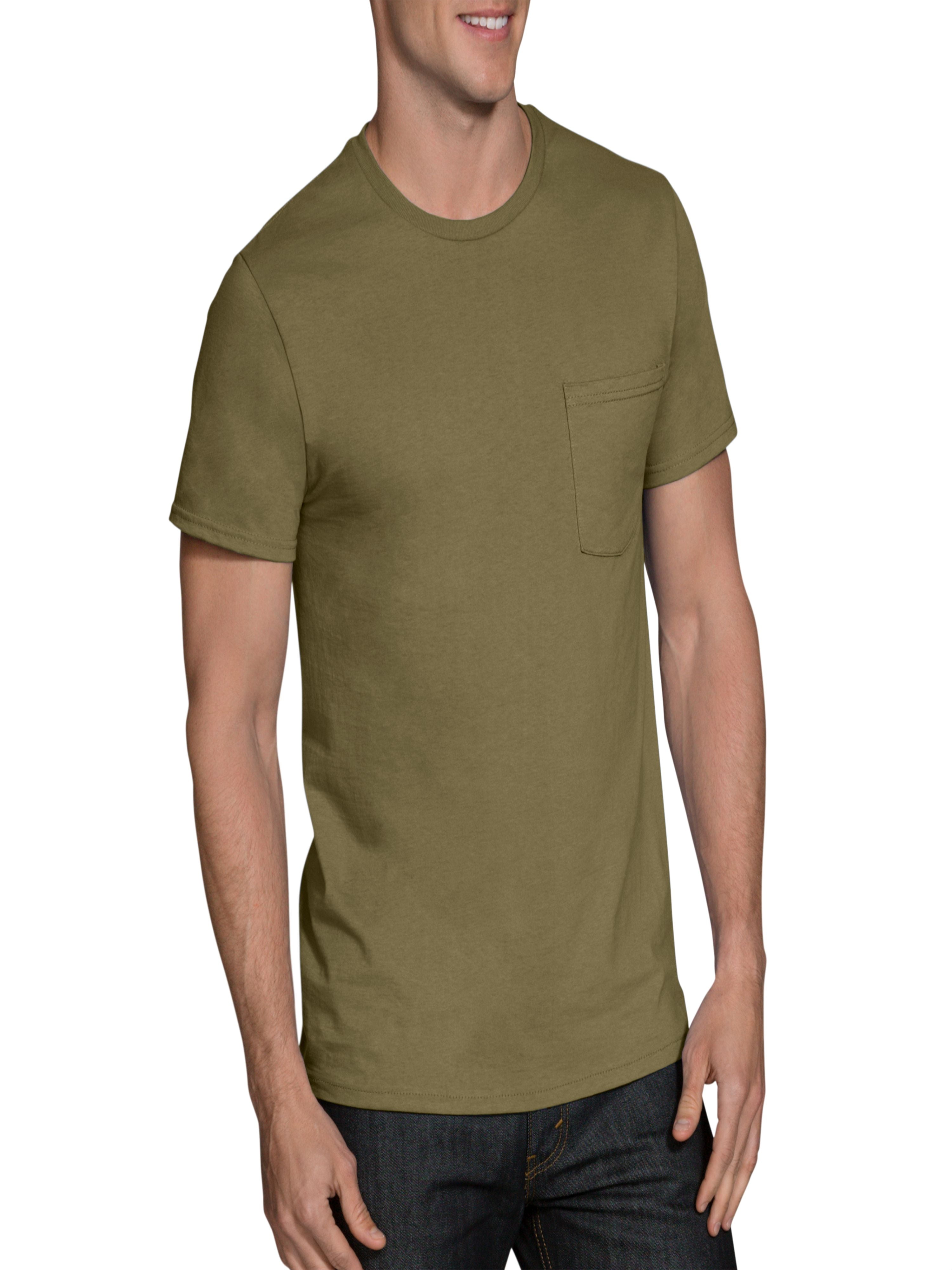 afskaffe Tag væk Egenskab Men's Assorted Color Pocket T-Shirts, 4 Pack - Walmart.com