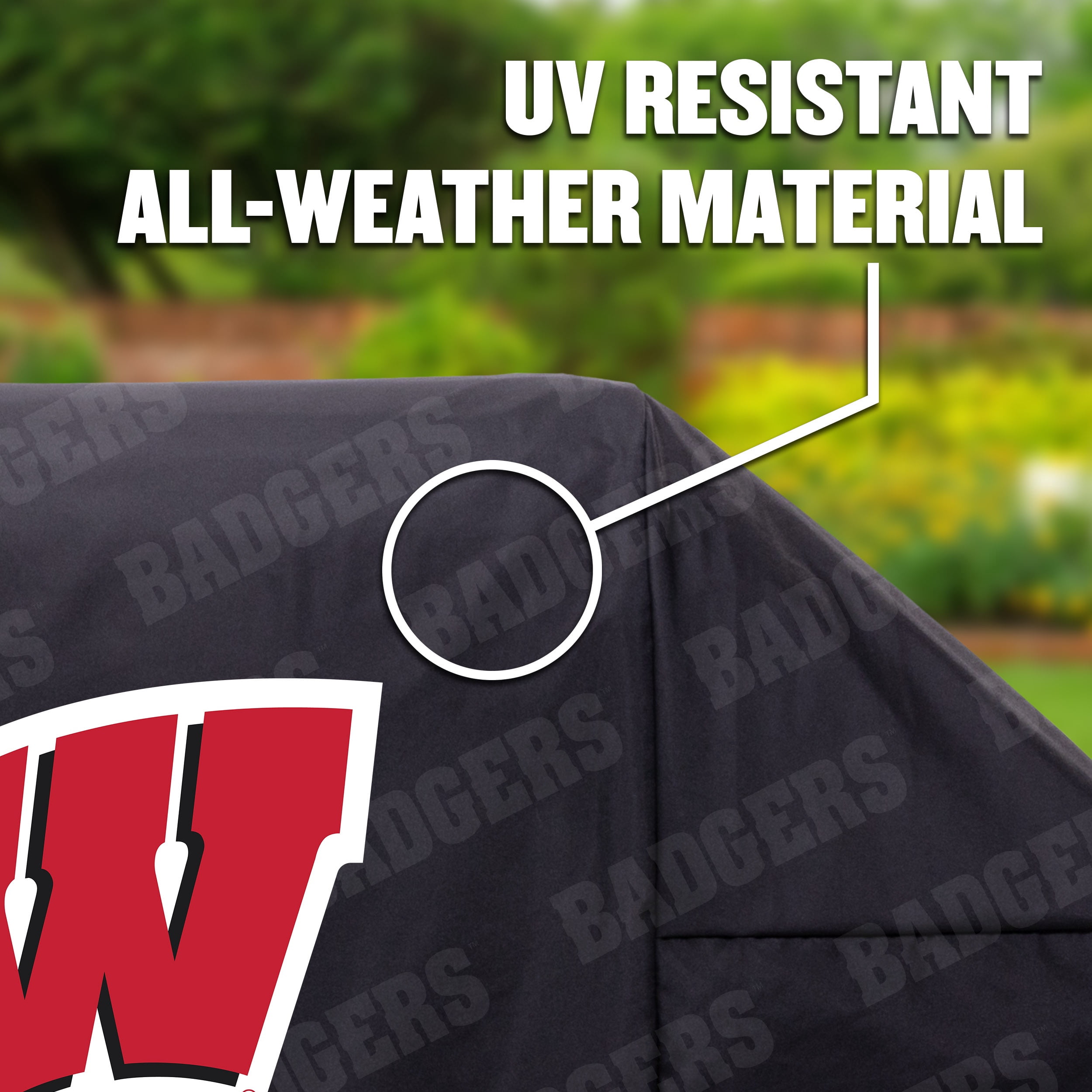 Wisconsin Badgers Heavy Duty Grill Cover