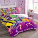 thumbnail image 2 of Juego de cama de tres piezas My Little Pony Ropa de cama suave y cómoda, dos fundas de almohada y una funda de edredón Regalo de Navidad para niños adultos, 2 of 8