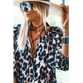 thumbnail image 4 of Redhotype Stylish Leopard Puff Sleeves: Chic Button-Down Dress for You, 4 of 8