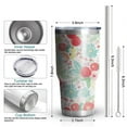 thumbnail image 6 of 30oz Pioneer Flower Tumblers Stainless Steel Tumbler with Lid and Straw,Vacuum Insulated Double Wall Travel Tumbler Cups Mug with Cleaning Brush for Coffee,Tea, 6 of 7