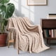 thumbnail image 4 of Manta de camilla de ante, vellón 70x100cm | Manta cálida, suave y acogedora para oficina, sofá, cama | Diseño ligero de rayas, opciones multicolor, perfecto para siestas y descanso, 4 of 6