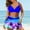 Green, variant on CALAFEBILA Women Bikini 2025 Resort Solid Jumping Mother's Day Waistband High Waist Split America Summer Swimsuit for Women Clearance