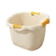 thumbnail image 2 of Cubo de ducha con asiento de apoyo, antideslizante, portátil, cómodo, cubo de baño para bebés, bañera para niños recién nacidos Amarillo S, 2 of 9