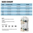 thumbnail image 6 of Bingfone Pumpkin And White Marble Pattern Men's Tank Tops Workout Sleeveless Tee Shirts Running Beach Tanks for Men-Large, 6 of 8