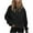 Black, variant on IROINNID Hoodie for Women Solid Casual Pullover Loose Long Sleeve Fall Basic Tops with Zipper Pocket,Yellow