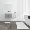 thumbnail image 3 of Diatomite Stone Quick-Dry Water Absorbing Bath Mat Sets-XLarge+Small White Mats, 3 of 7