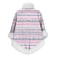 thumbnail image 5 of Cavosen Christmas Womens Wraps and Shawls Fleece Elegant Shawls Stripe Soft Thicken Warm Open Front Scarves Versatile Fall Everyday Wear, 5 of 6