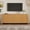 Natural, variant on Leumius Farmhouse Curved Edge TV Stand with Large Cabinets for TVs up to 70", Minimalist Wood Grain Media Console with Cable Management and Adjustable Shelves for Living Room, Natural