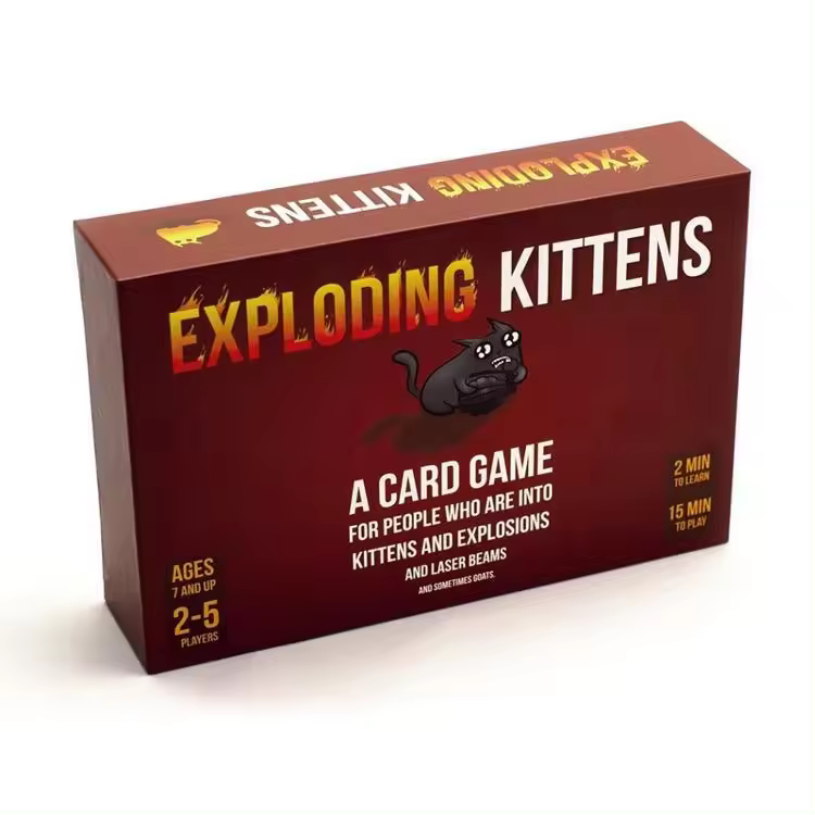 thumbnail image 1 of Juego de Cartas Exploding Kittens Edición Original Diversión para Familia y Amigos, 1 of 6