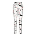 thumbnail image 3 of VBTAPA Buttery Soft Leggings for Women Halloween Bat Print High Waisted Stretch Yoga Running Pants Novelty Holiday Party Tights Casual Workout Bottoms Novelty Gifts White XXXL, 3 of 6
