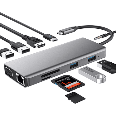 TOTU 11 in 1 USB C Laptop Docking Station