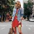 thumbnail image 4 of Fotbe Cool Crocodile With Sunglasses Vestido de Verano sin Mangas para Mujer – Vestido Midi Línea A, Estilo Camiseta Floral, Vestido Playero Casual y Fluido, 4 of 7