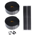 thumbnail image 4 of Bicycle Handlebar Tape Eva Road Bike Shock Handle Bar Tape Straps Sawdust Grain Black, 4 of 7