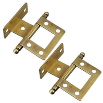2 Pcs Door Closer Device Furniture Hinge Heavy Duty Hinges for Cabinet Golden
