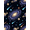 Black Multi, Pattern 6, variant on ODIKA 8'x10' Washable Area Rug Starry Universe Blueprint Featuring Linked Stellar Points Layout for Living Room, Under Sectional, Family , Durable, Non-Slip