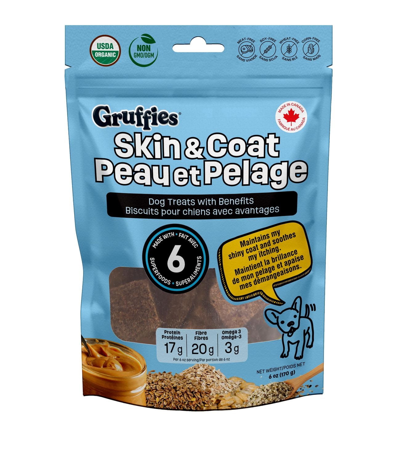 Gruffies Skin & Coat Dog Treats