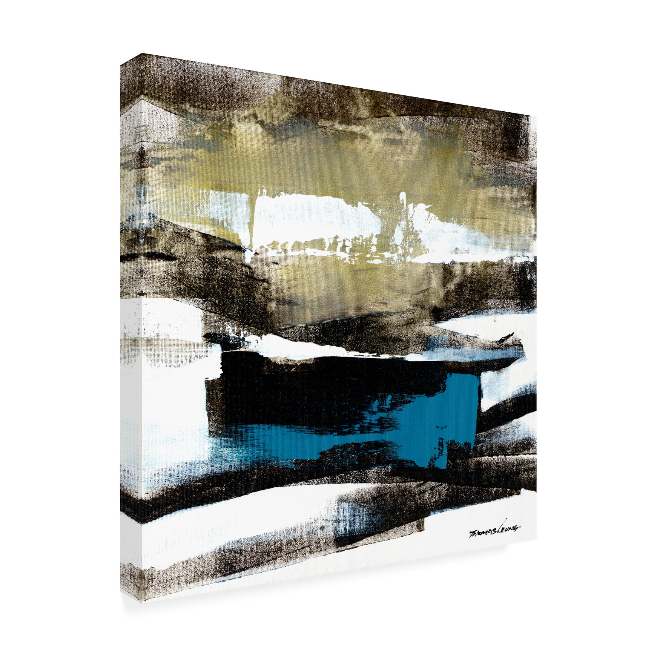 Canvas Wall Art - Thomas Leung 'Wave 10' Wall Art for Living Room, Bedroom, or Office Décor by Trademark Fine Art - 14 x 14 Inches