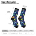 thumbnail image 6 of Uemuo Dinosaurs Pattern Women's Crew Socks, Soft Durable Breathable Moisture-Wicking with Odor Control Cotton socks, 6 of 9