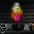 thumbnail image 4 of C-CRAFT Girl Power Neon Sign LED Light 33 inch for Women's Day Girl Club Wall Art Decor, 4 of 5