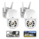 thumbnail image 2 of 2pcs Cámaras De Seguridad Exterior Wifi Hd Ip Visión Alarma Belug, Color Blanco, 2 of 5