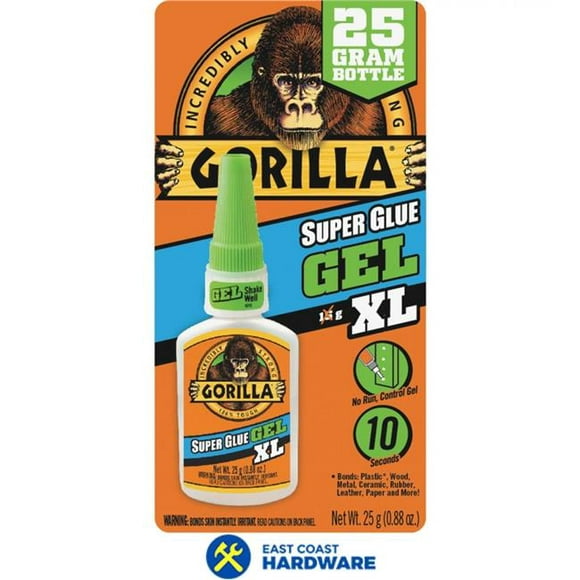 Gorilla Glue 267827 25g Super Glue Gel&#44; Clear - Extra Large
