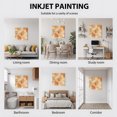 thumbnail image 6 of Framed Canvas Wall Art for Living Room Orange Transparent Leaves Wall Decor, Ombre Leaf Veins Aesthetic Paintings for Bedroom Office Kitchen Bathroom, Ready to Hang Artwork Wall Pictures 8x8 Inch, 6 of 9