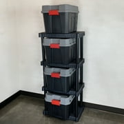 Hyper Tough Plastic 4-Tier Storage Shelves 47.6