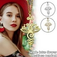 thumbnail image 4 of Collar Con Colgante De Flor De Loto, Collar De Yoga, Joyería Para Mujeres Y Niñas, Regalo Para Yoga O Oración matsuzay AP006898-03, 4 of 6