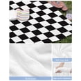 thumbnail image 6 of Simple Black White Checkered Beach Towels Oversized Super Absorbent, Lattice Buffalo Plaid Lightweight Bath Towel Quick Dry Sets For Bathroom/Pool/Rv Camping/Beach Play/Gym Room/Picnic 30"x60", 6 of 8