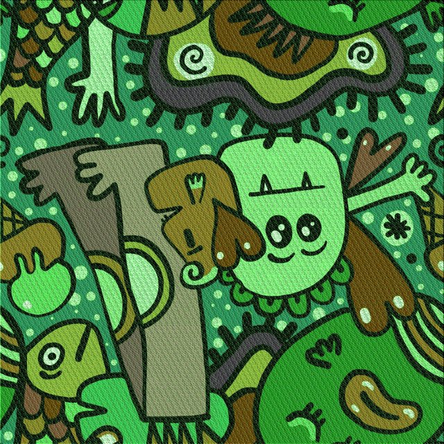 Ahgly Company Machine Washable Indoor Square Transitional Dark Forest Green Area Rugs, 4' Square
