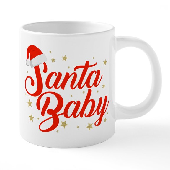 CafePress - Santa Baby - 20 Oz White Ceramic Mega Mug