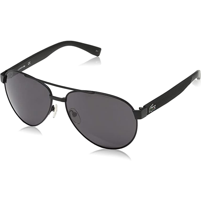 Lacoste Unisex Aviator Sunglasses L185S 001 60 in Matte  display picture 3