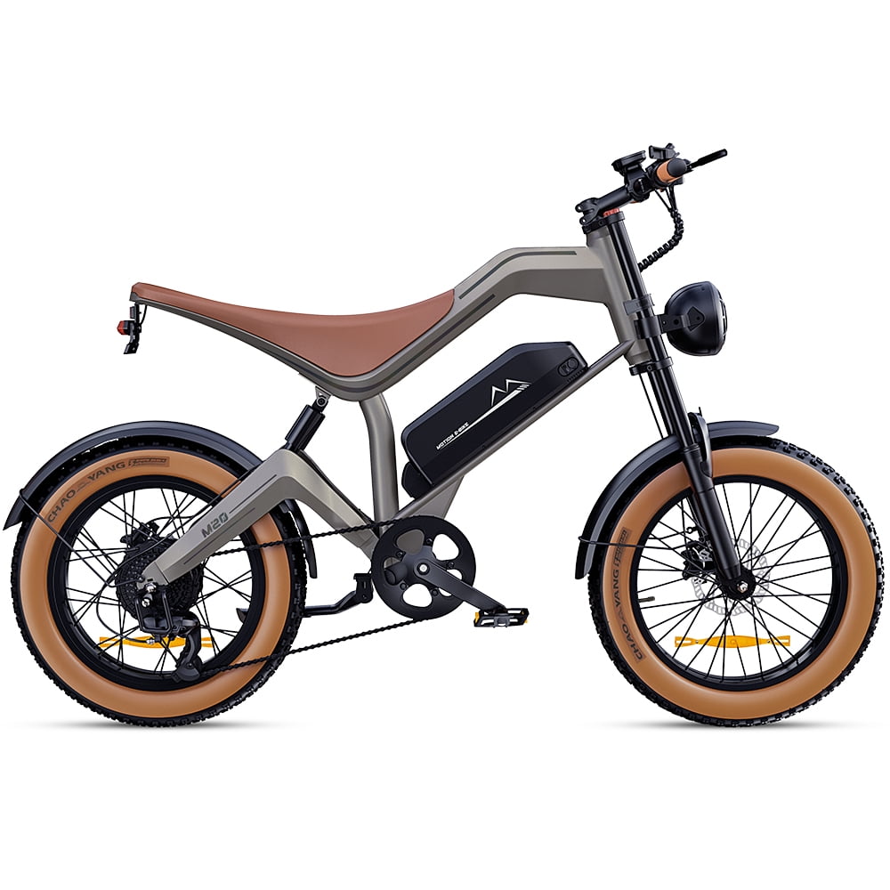Electric Bike for Adults, 20" Fat Tire All-Terrain Electric Bicycle, Peak 1000W Motor 48V 15.6Ah Battery Up to 100 Miles 28MPH Ebike, UL2849