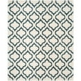 thumbnail image 2 of SAFAVIEH Hudson Louise Geometric Shag Area Rug, Ivory/Slate Blue, 5'1" x 7'6", 2 of 6