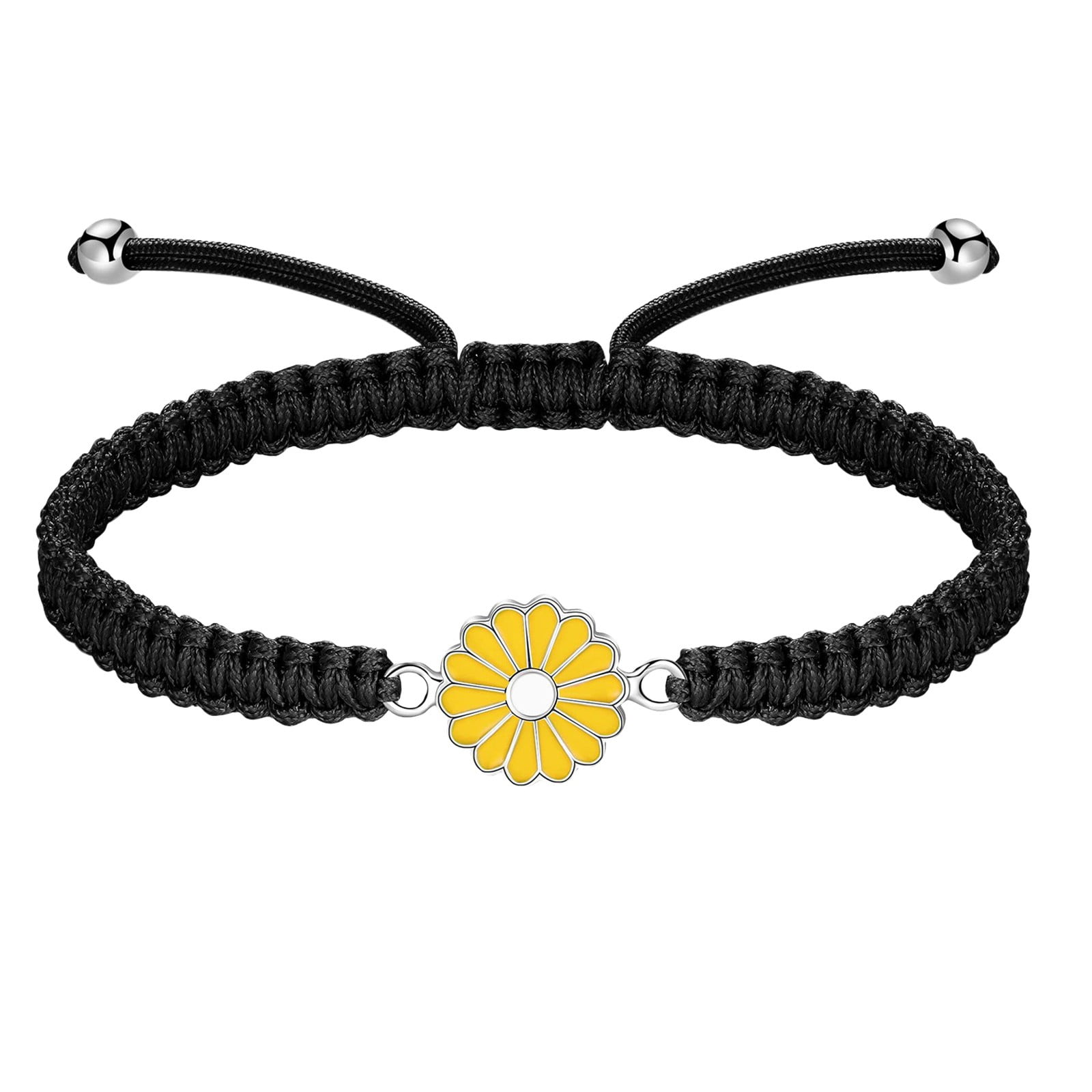 Boho Braided Rope Beach String Anklets Friendship Foot Jewelry Sunflower Ankle Bracelets