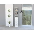thumbnail image 2 of Newboti Furniture Vanguard Linen Cabinet, Three Shelves, Four Drawers -White 69507, 2 of 8