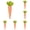 A 6PCS, variant on AUDeals 6PCS Easter Carrot Fabric Toy, Artificial Rustic Nonwoven Stuffed Carrot for Farmhouse Spring Easter Baskets, Vase Filler, Tiered Tray, and Festive Home Decoration