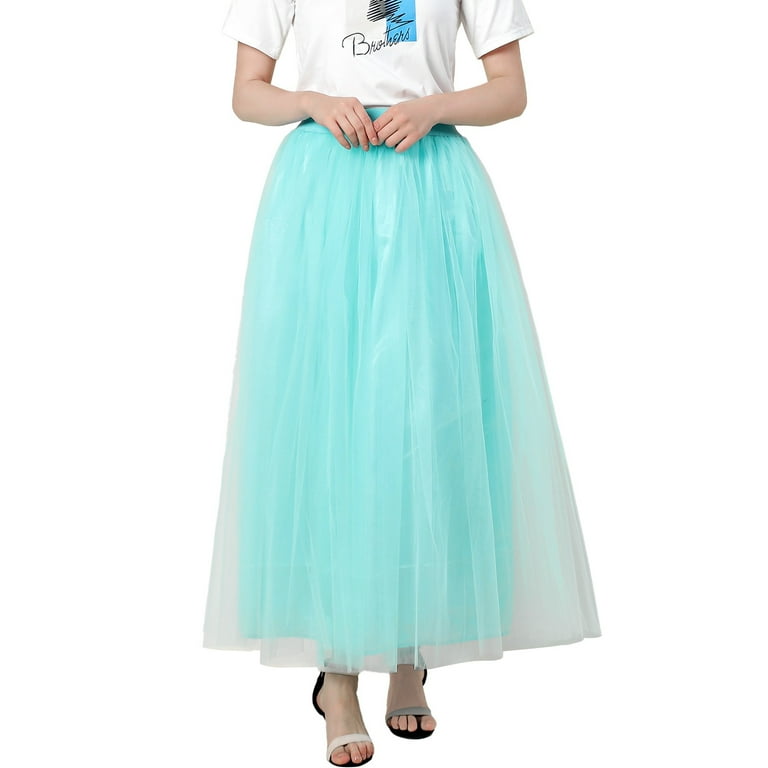 Mint tulle top maxi skirt